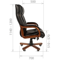 Кресло руководителя CHAIRMAN 653 кожа - Изображение 4
